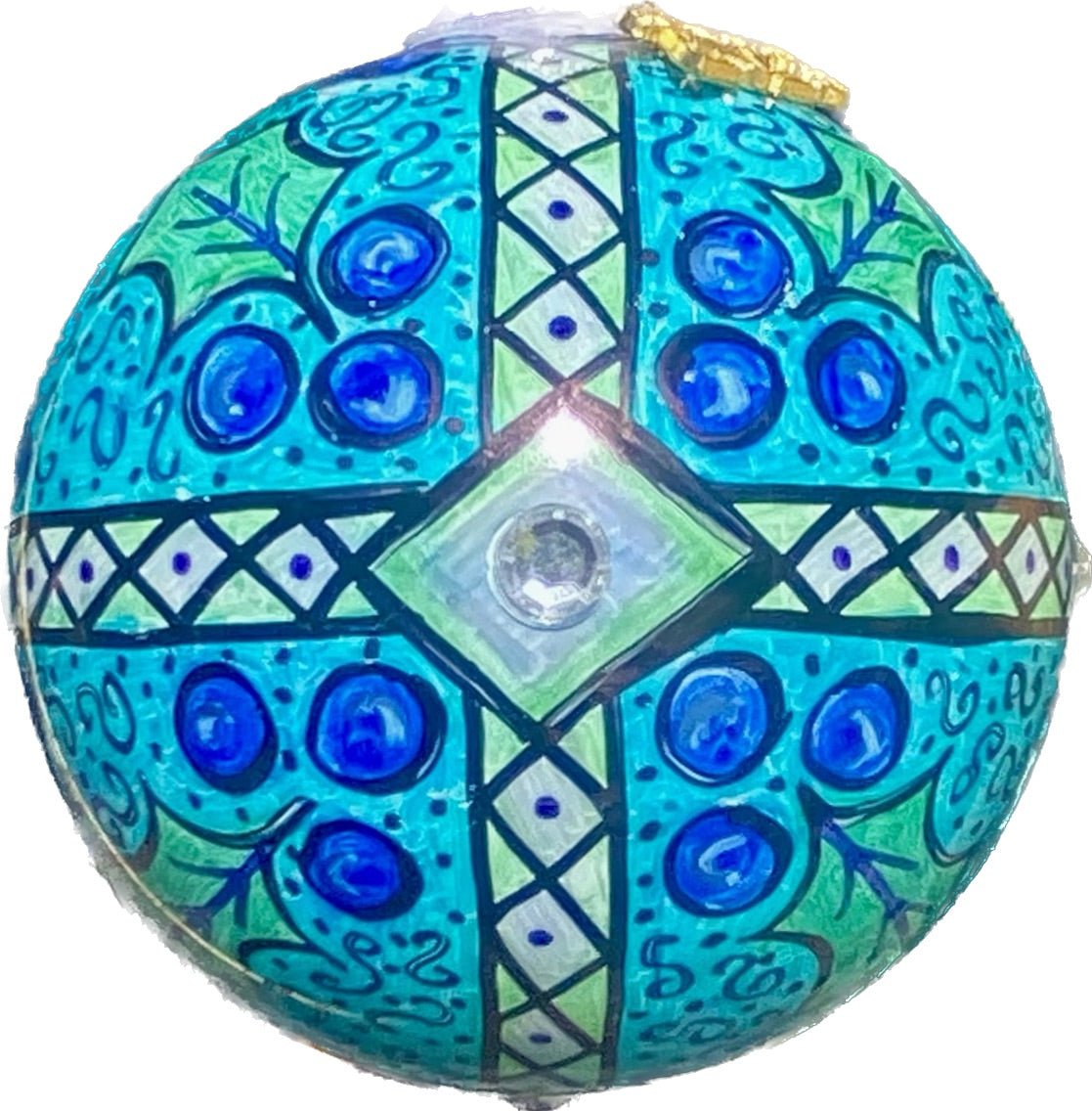 Hand Painted Glass Ornament