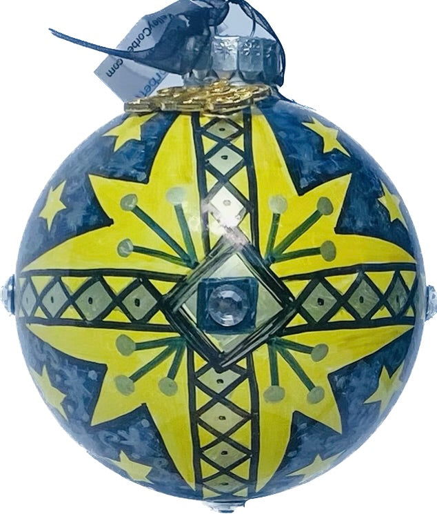 Hand Painted Glass Ornament